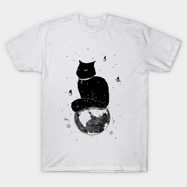 cat T-Shirt by rudoi